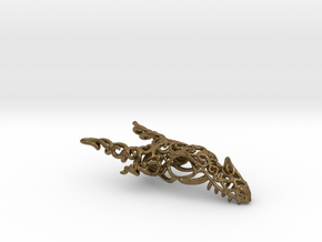 Dragon of Swirls in Natural Bronze