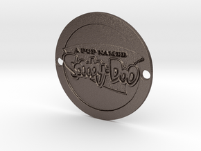 A Pup Named Scooby-Doo Sideplate 1 in Polished Bronzed-Silver Steel