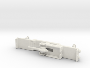 15cm Kanone Eisenbahnlafette n gauge 1/160  in White Natural Versatile Plastic