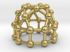 0778 J21 Elongated Pentagonal Rotunda (a=1cm) #3 in Natural Brass