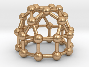 0778 J21 Elongated Pentagonal Rotunda (a=1cm) #3 in Natural Bronze