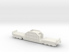 15cm Kanone Eisenbahnlafette 1/285 6mm  turret in White Natural Versatile Plastic