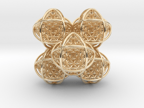 Flower of Life Stack 7 in 14K Yellow Gold