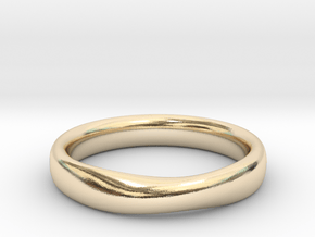 SMOOTH MOBIUS RING L in 14K Yellow Gold