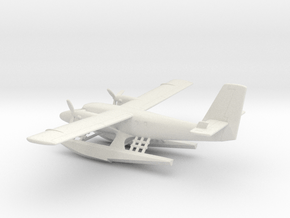 de Havilland Canada DHC-6 Seaplane in White Natural Versatile Plastic: 1:160 - N