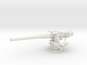 1/20 USN 4''/50 Open Sub Deck Gun in White Natural Versatile Plastic