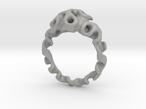 Ring  Reaction Diffusion   Size 54 in Aluminum