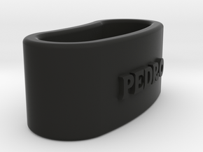 PEDRO 3D Napkin Ring with lauburu in Black Premium Versatile Plastic