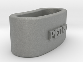 PEDRO 3D Napkin Ring with lauburu in Gray PA12