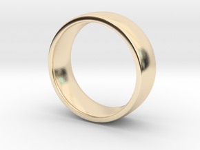 Petite Woman's Wedding Band 14.4mm in 14k Gold Plated Brass