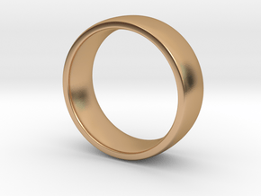 Petite Woman's Wedding Band 14.4mm in Polished Bronze
