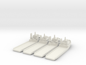 Oil Rig Support ships in White Natural Versatile Plastic: 1:700