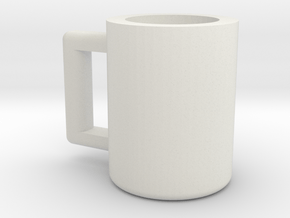 Coffee Mug: MP Scale Carbot in White Natural Versatile Plastic