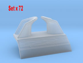 1/200 Bismarck Chock Set x72 in Tan Fine Detail Plastic