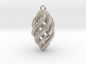 The Spiral in Rhodium Plated Brass