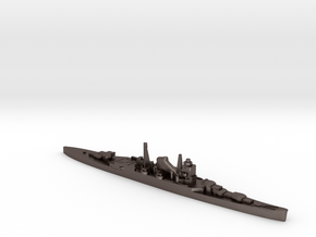 IJN Mikuma cruiser 1:1800 WW2 in Polished Bronzed-Silver Steel