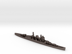 IJN Mikuma cruiser 1:3000 WW2 in Polished Bronzed-Silver Steel