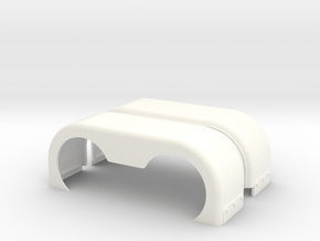 1/24 scale Peterbilt Rear fender Part 1 in White Processed Versatile Plastic