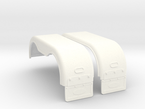 1/24 scale Rear Fender cover Part short type 1 in White Processed Versatile Plastic