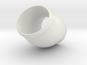 Rohrbogen 60mm 45 Grad in White Natural Versatile Plastic