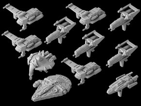 (Armada) Outer Rim New Player Ship Set in Tan Fine Detail Plastic