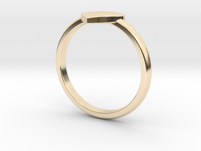 Simple heart ring  in 14K Yellow Gold