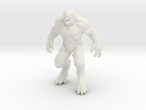 Doom Hellknight 50mm miniature for games and rpg in White Natural Versatile Plastic