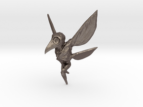 Plague_Fairy_32mm in Polished Bronzed-Silver Steel