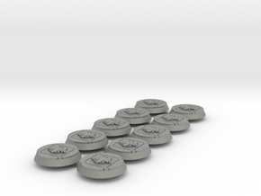 Space Crows 32mm bases x10 #1 in Gray PA12
