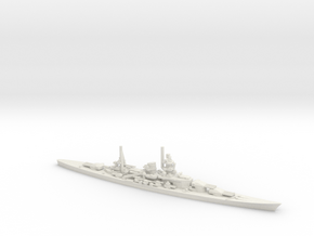 German Scharnhorst-Class Battleship in White Natural Versatile Plastic: 1:1800