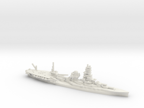 Japanese Ise-class Hybrid Battleship in White Natural Versatile Plastic: 1:1800