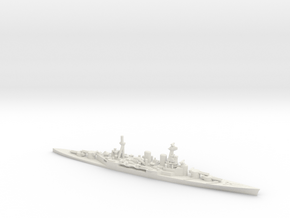 British Admiral-Class Battlecruiser in White Natural Versatile Plastic