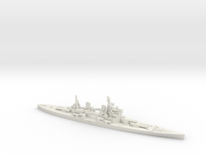 British King George V-class Battleship in White Natural Versatile Plastic