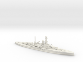 British Revenge-Class Battleship in White Natural Versatile Plastic