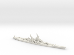 US Iowa Class Battlesahip in White Natural Versatile Plastic