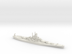 USS Massachusetts (BB-59) in White Premium Versatile Plastic