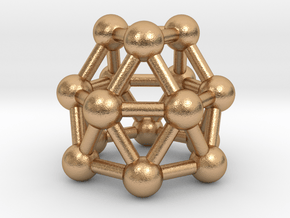 0781 J22 Gyroelongated Triangular Cupola #3 in Natural Bronze