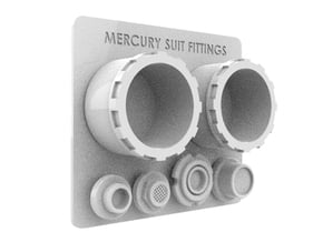 Project Mercury Suit Fittings 1/6 Scale in Tan Fine Detail Plastic