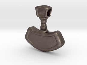 Mjolnir, Thor's Hammer in Polished Bronzed-Silver Steel