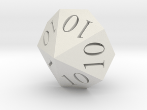 Lucky Dragon Dice! in White Natural Versatile Plastic: d10