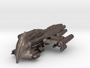 Romulan Troup Transport in Polished Bronzed-Silver Steel