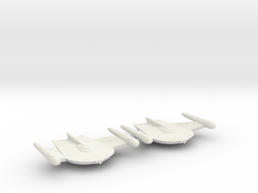 3788 Scale Romulan War Eagles (2) MGL in White Natural Versatile Plastic