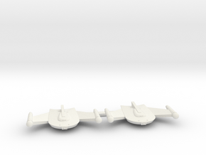 3125 Scale Romulan Snipe Frigates (2) MGL in White Natural Versatile Plastic