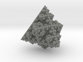 Sierpinski Tetrahedron (8.48 x 8.49 x 9 cm) in Gray PA12