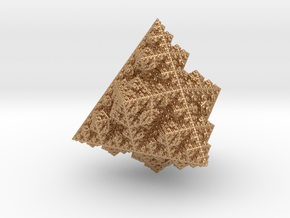 Sierpinski Tetrahedron (8.48 x 8.49 x 9 cm) in Natural Bronze