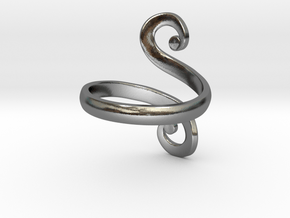 Ringneck Ring in Polished Silver: 5 / 49