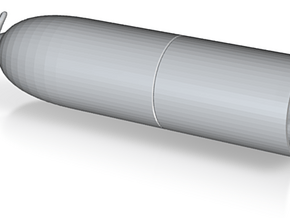 1/24 DKM G7 torpedo (21 in) front inch in Tan Fine Detail Plastic