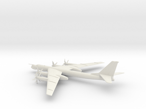 Tupolev Tu-95MS Bear-H in White Natural Versatile Plastic: 1:200