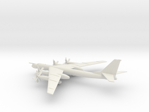 Tupolev Tu-95MS Bear-H in White Natural Versatile Plastic: 1:400