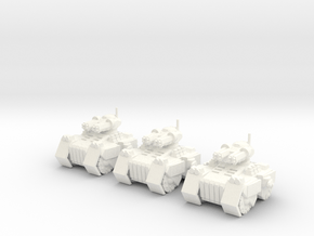 6mm - Siege Breaker Assault Tank in White Processed Versatile Plastic
